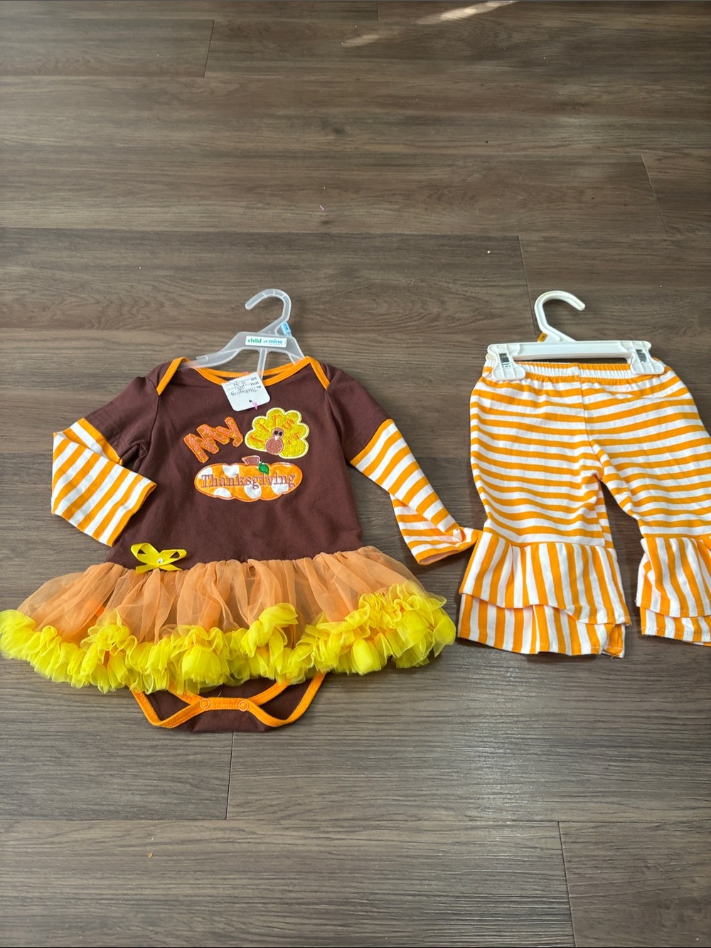 Unlisted Orange, Brown & Yellow Thanksgiving Tutu One-Piece